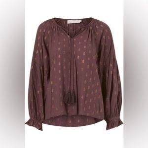 NWT Cream Mascha Peasant Blouse